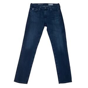 AG Adriano Goldschmied 360 Prima Ankle Cigarette Leg Dark Blue Skinny Jeans